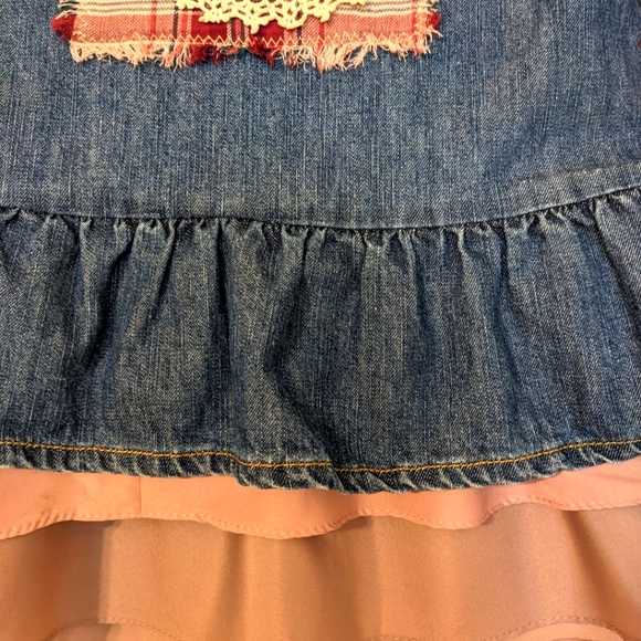 Unicorn themed OOAK  Valentine's Day Handmade Denim Jacket Girls - Picture 6 of 8